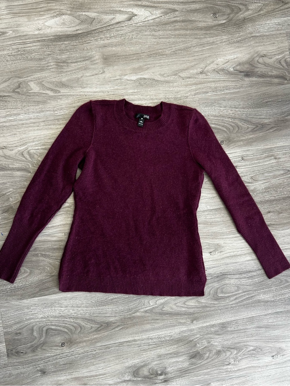 Women's Crewneck Sweater in Deep Plum